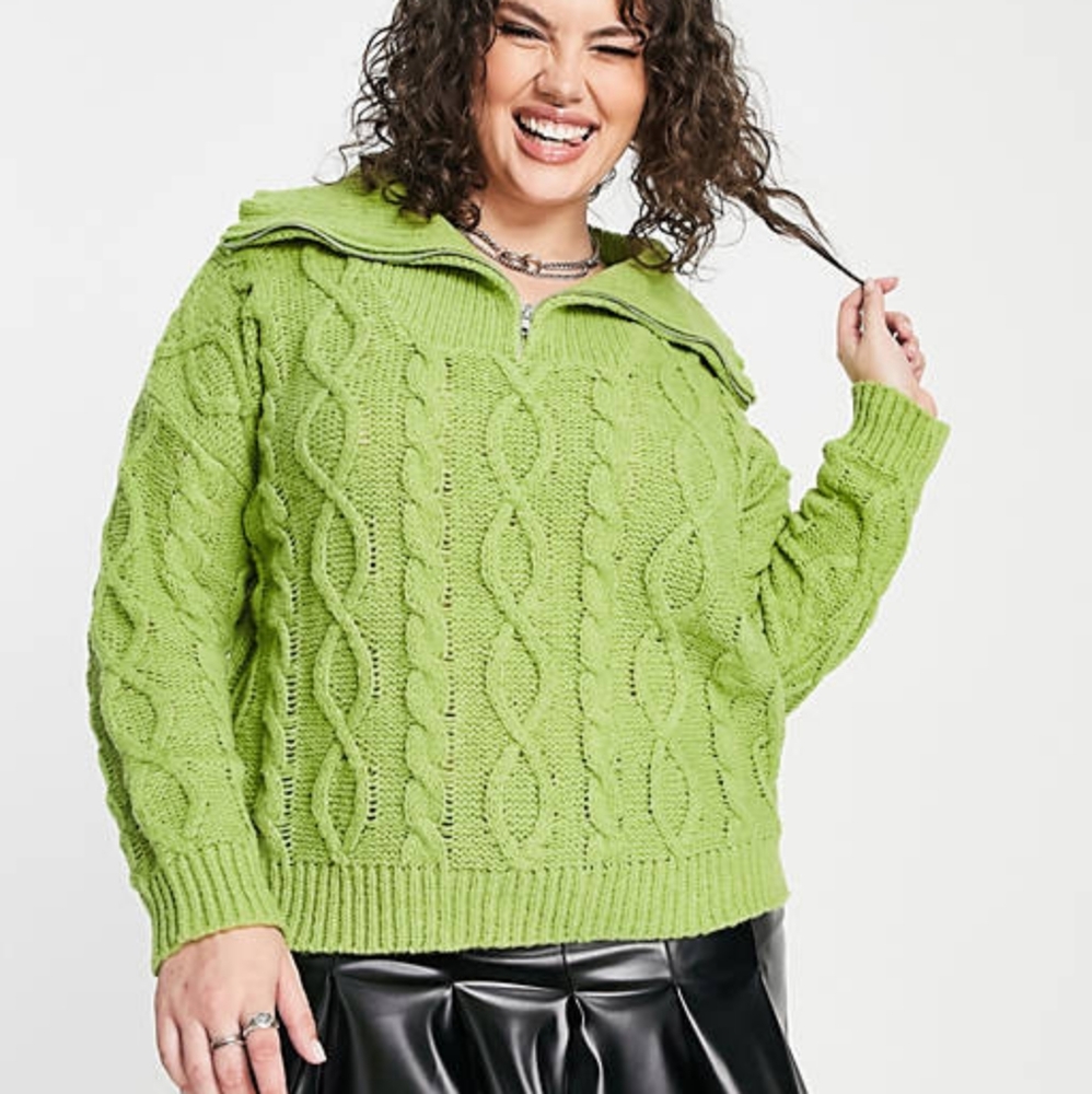 ASOS X Daisy Street cable knitted sweater NWT!!
